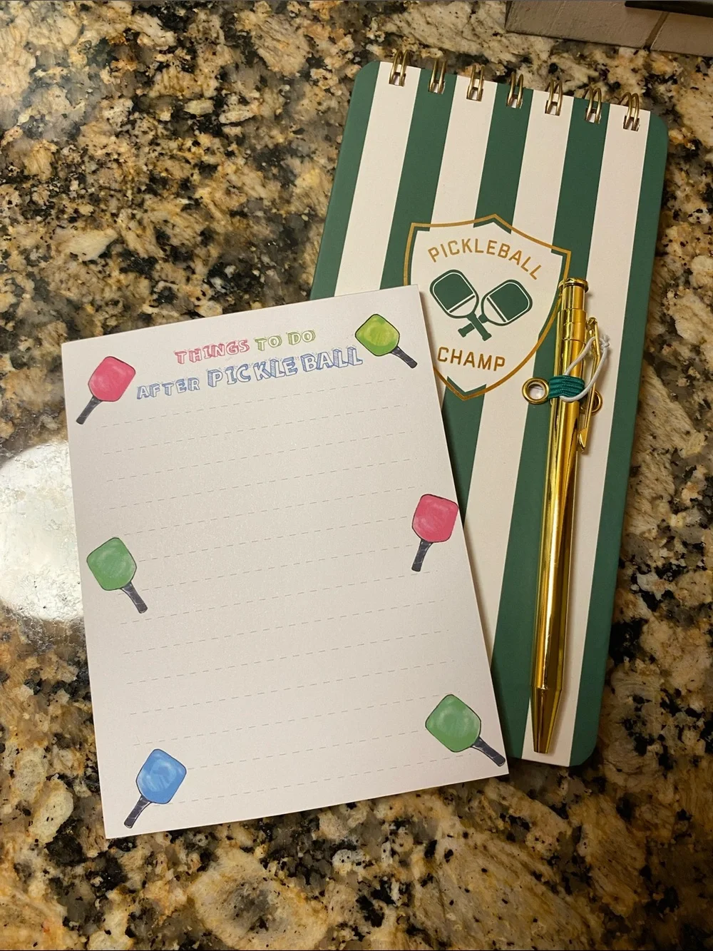 Pickleball Notepad and Pen set